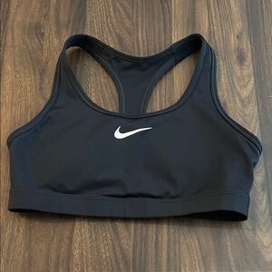 Nike Women's Black Swoosh Sports Bra EUC
